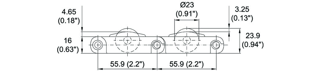 Imagen 4 de M5482 Roller Top 2.2"