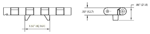 Imagen 4 de MB610 MTW (Heavy Duty Flat Top Mold to Width)